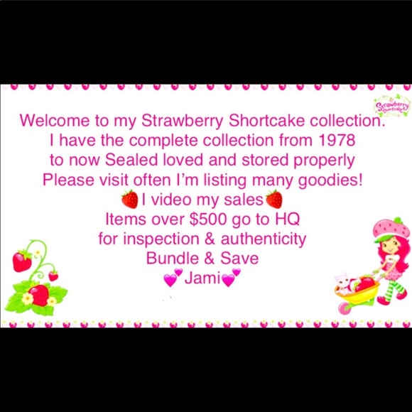 NEW 8 strawberry shortcake vintage ceramic Dolls